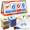 CVC Spelling Games,Desktop CVC Word Reading Learning Toy, Montessori Educational Phonics Games for 3 Year Old