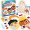 Social Emotional Learning Toy, Funny Faces Games with 28 Facial Expressions and 12 Emotional Flashcards, Preschool Learning Activities Toy to Express Emotions for Kids Age 3+