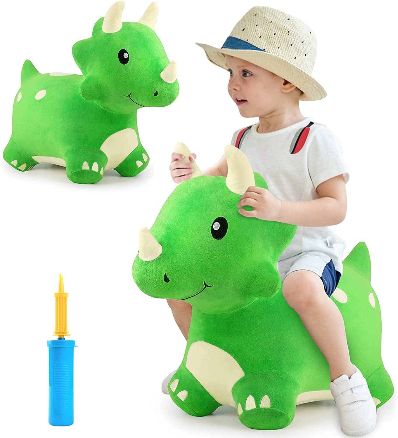 Physical Development Bouncy Pals Dinosaur Hopper Toy Toddler Plush Bounce Animal