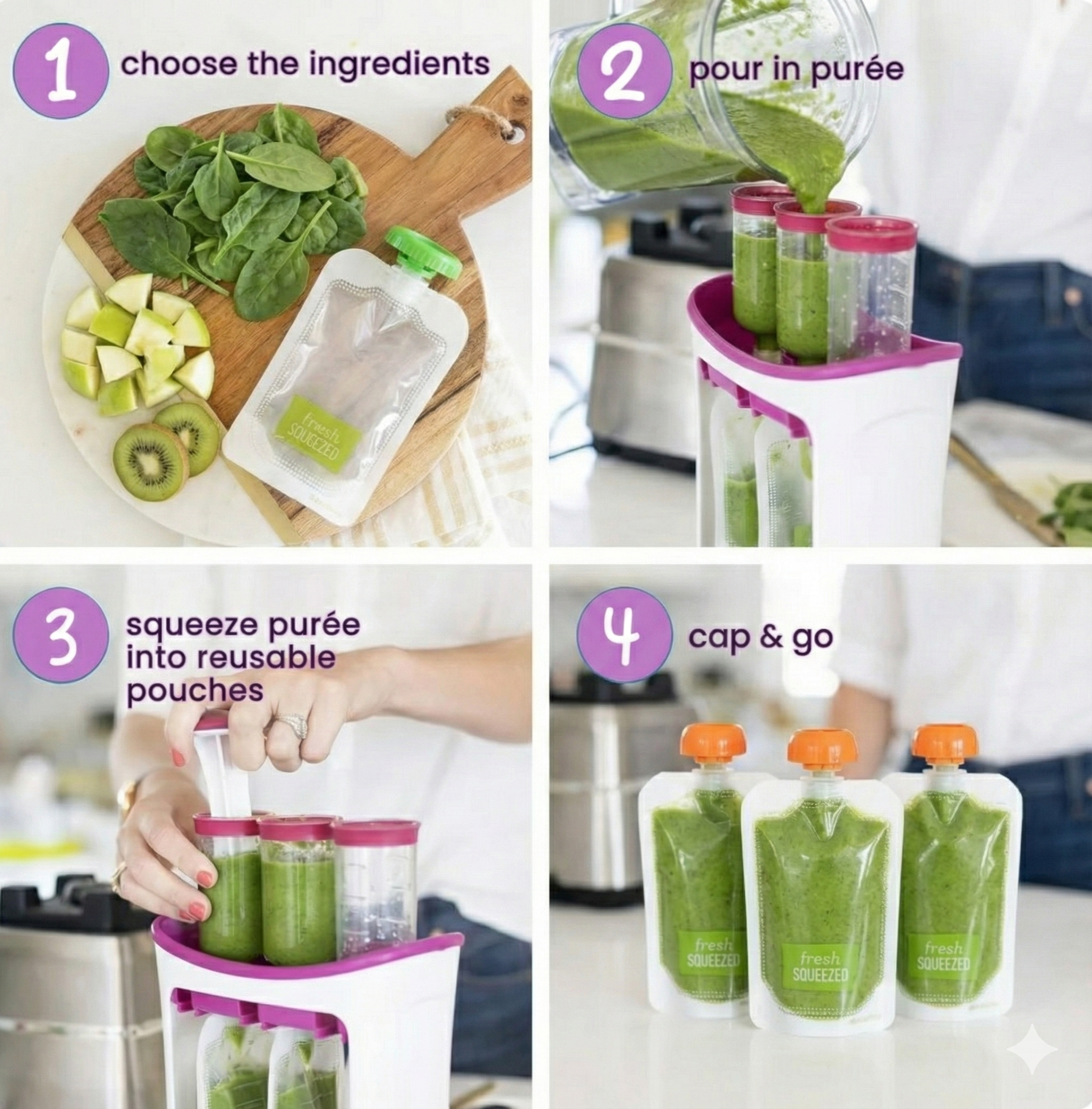 Squeezy Station — Your All-in-One Homemade Baby Food System