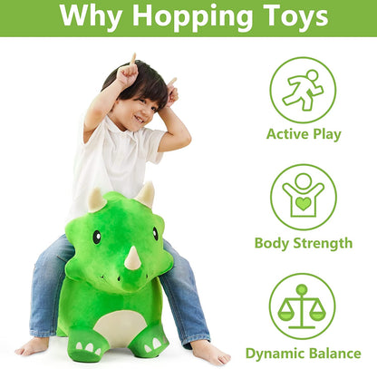 Physical Development Bouncy Pals Dinosaur Hopper Toy Toddler Plush Bounce Animal